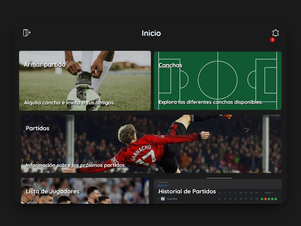 Organizador de fútbol